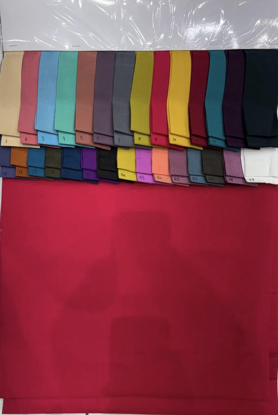 mul chanderi 56″ poly viscose fabric turquoise teal colour